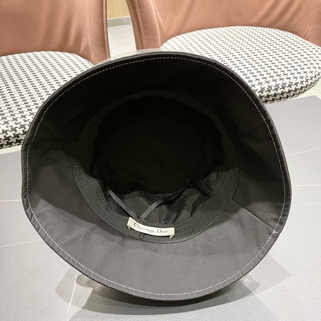 designer Dior Black Canvas Bucket Hat – Dior Black Canvas Bucket Hat