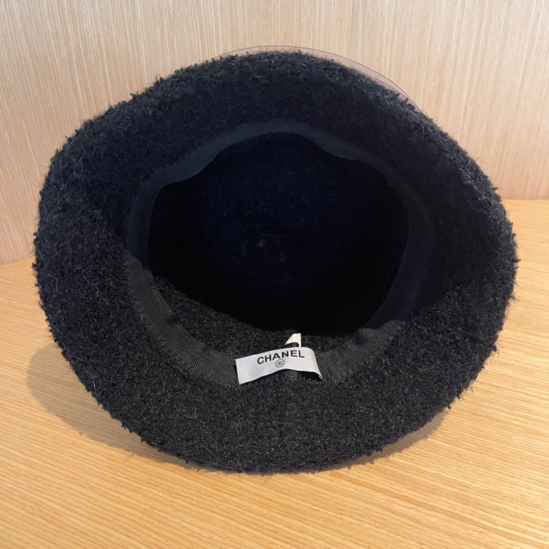 Chanel Black Boucle Bucket Hat designer style – Chanel Black Boucle