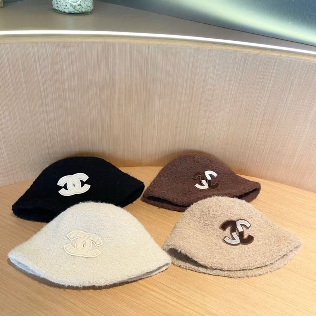 Chanel Brown Wool Bucket Hat Logo – Designer Hat