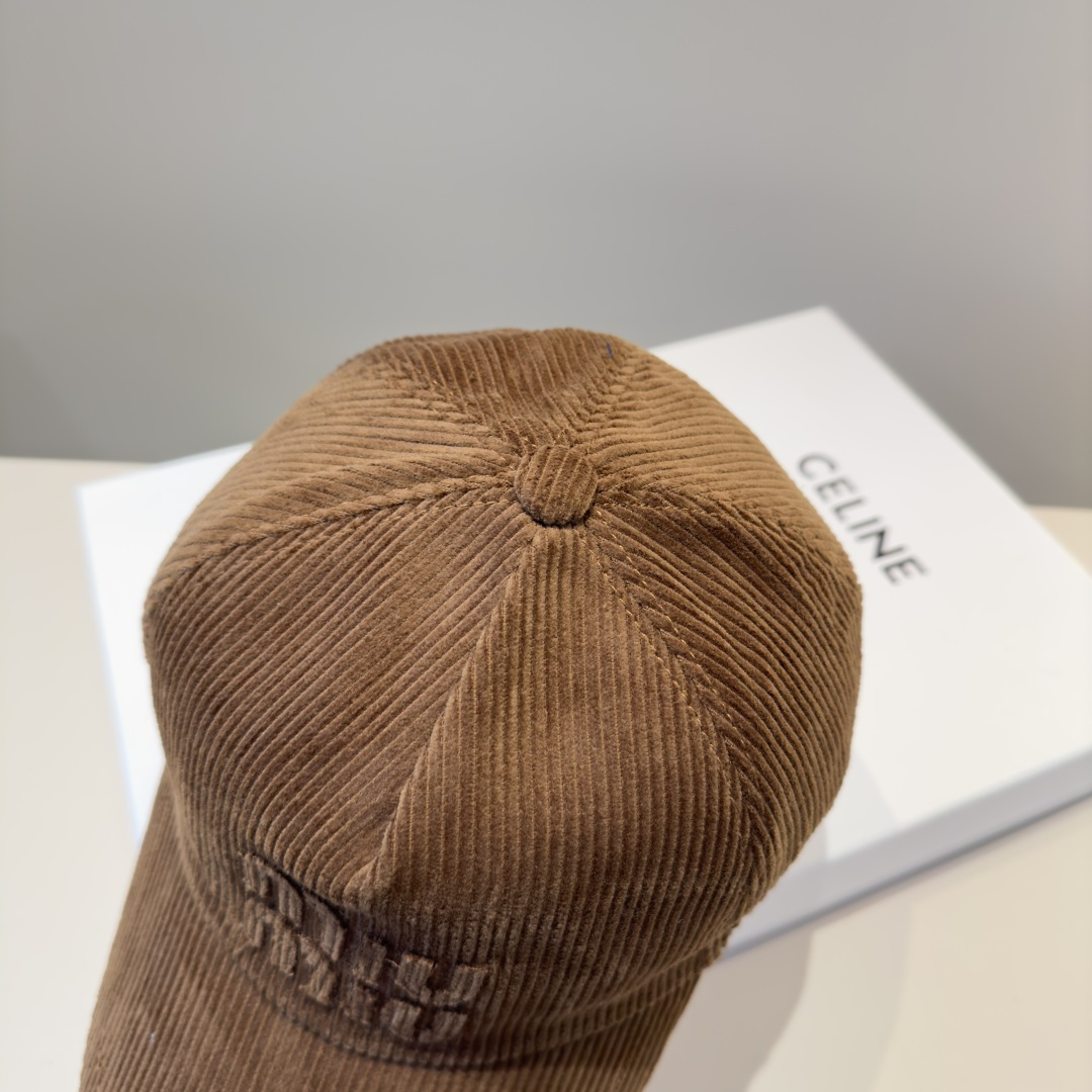 baseball Celine Brown Corduroy Cap – Celine Brown Corduroy Baseball