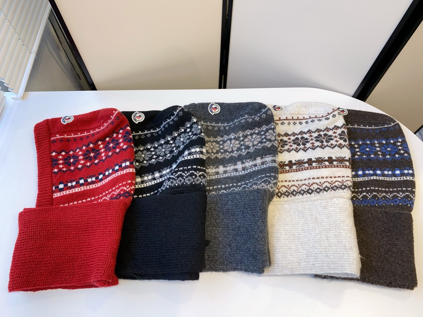 balaclava Moncler Fair Isle Knit Set – Moncler Fair Isle Knit