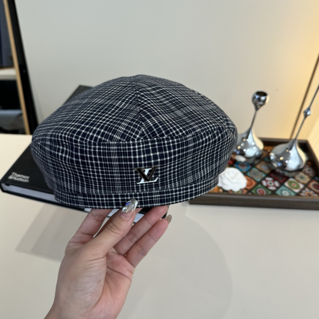 designer newsboy Louis Vuitton Plaid Beret – Louis Vuitton Plaid Beret