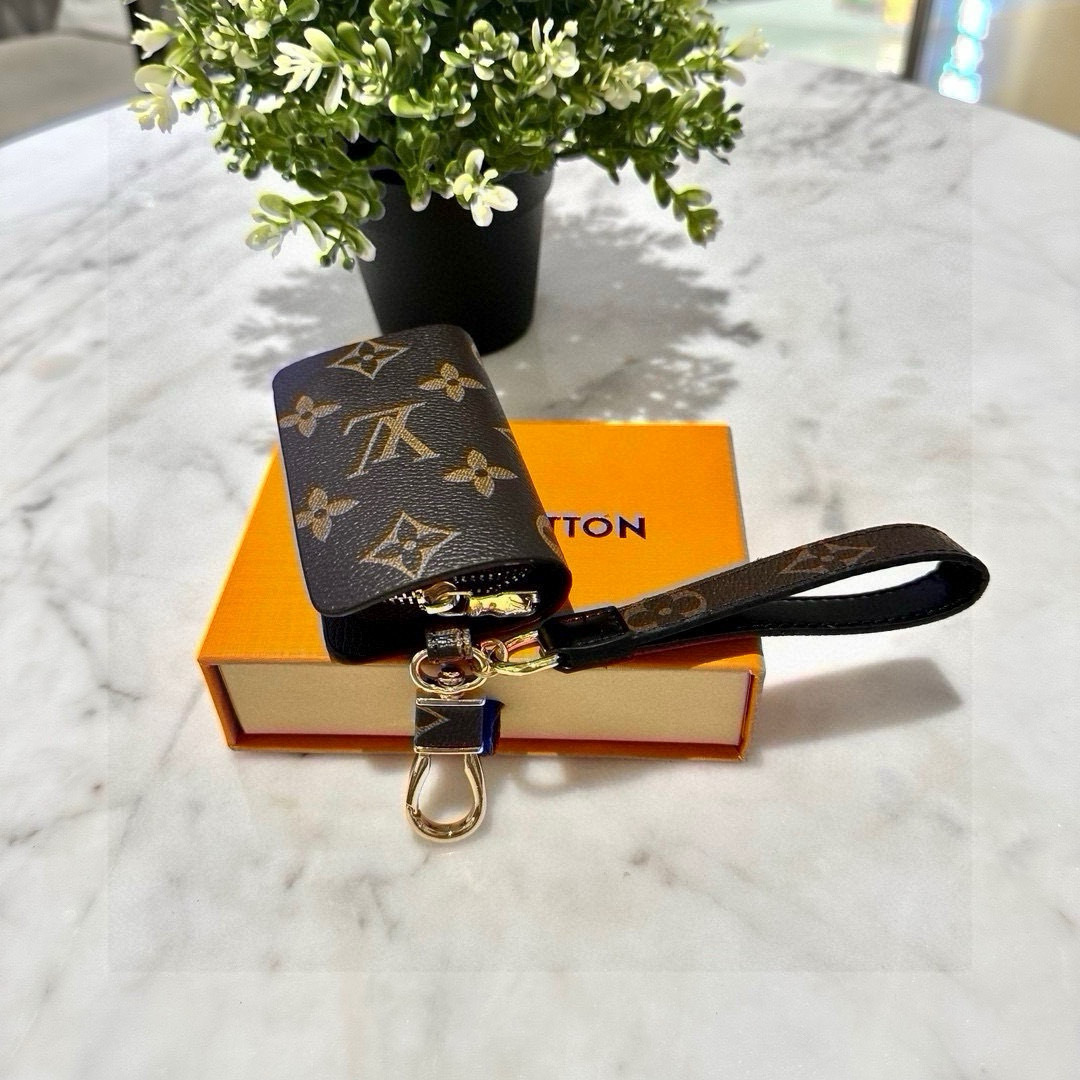 LV Monogram Key Pouch – Designer Charm