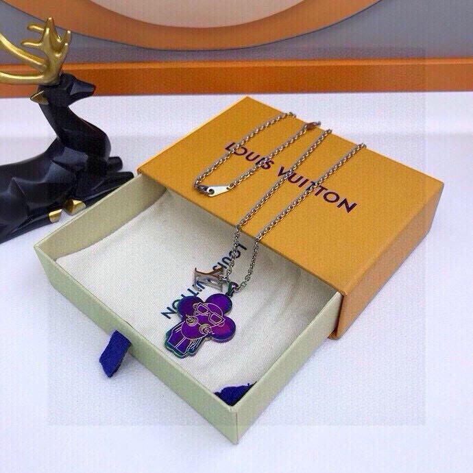 Louis Vuitton Iridescent Flower Pendant Necklace