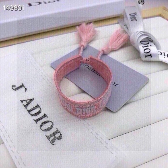 Dior Pink J’Adior Bracelet – Dior Pink J’Adior Woven Bracelet with