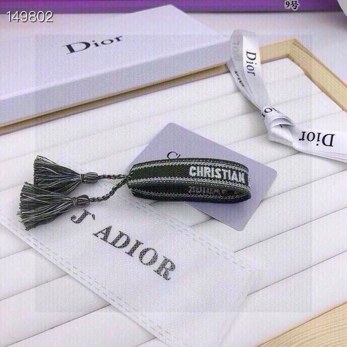 Dior Olive Green Woven Bracelet – J’Adior Tassels