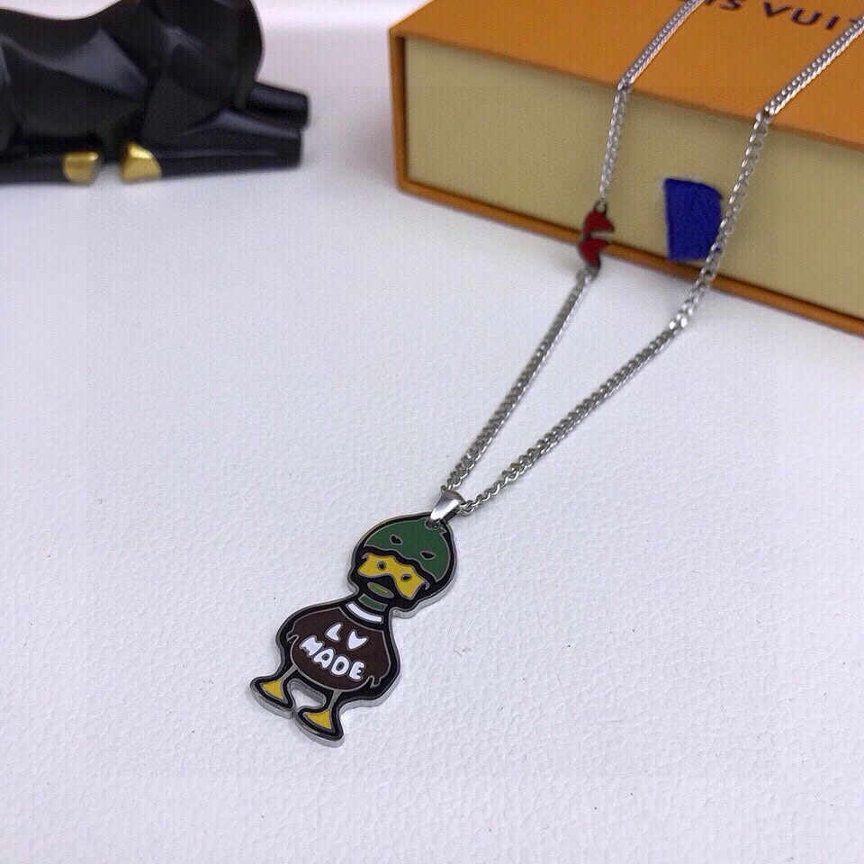 LV x Human Made Pendant – LV x Human Made Duck Pendant Necklace