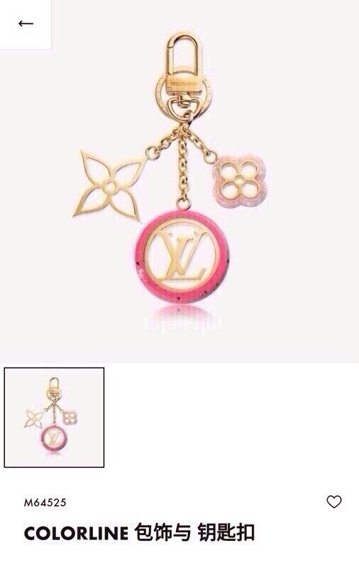 Louis Vuitton pink charm – Louis Vuitton Pink Colorline Key Holder