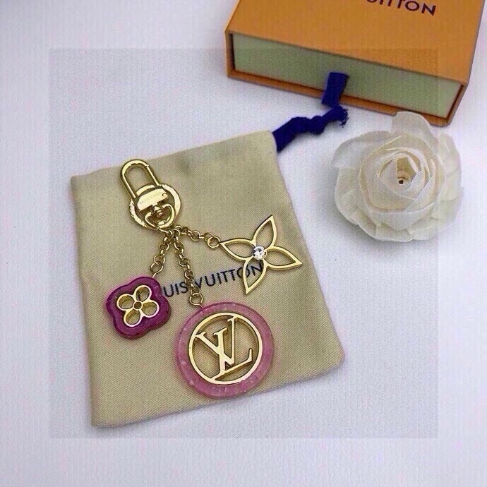 Louis Vuitton Pink Monogram Key Charm – Gold Hardware