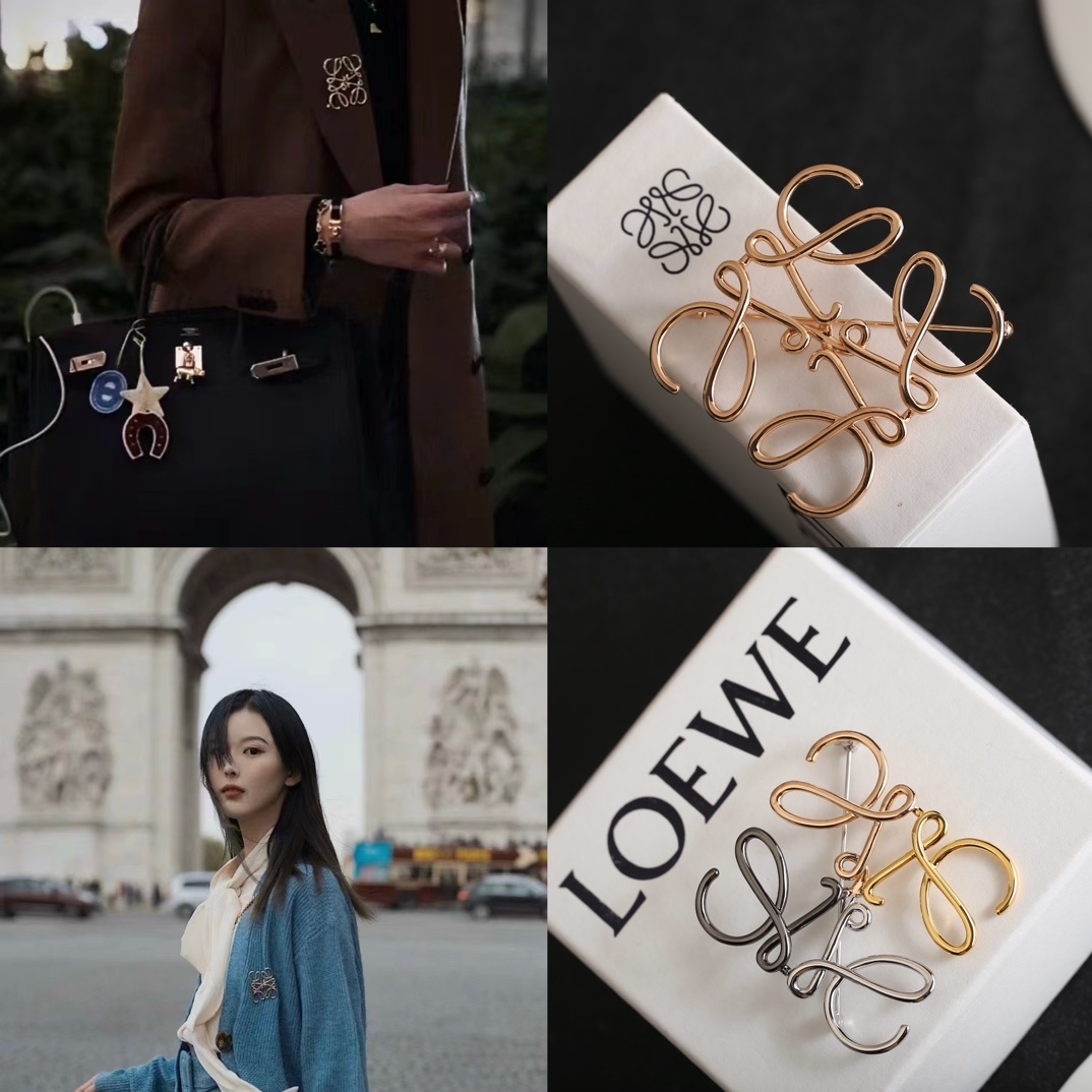 Loewe Anagram Brooch