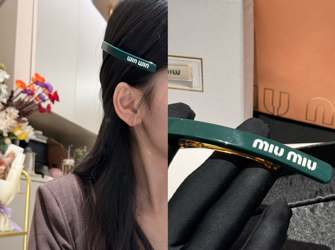 Miu Miu Premium Hair Clips - Luxury Fashion Accessory