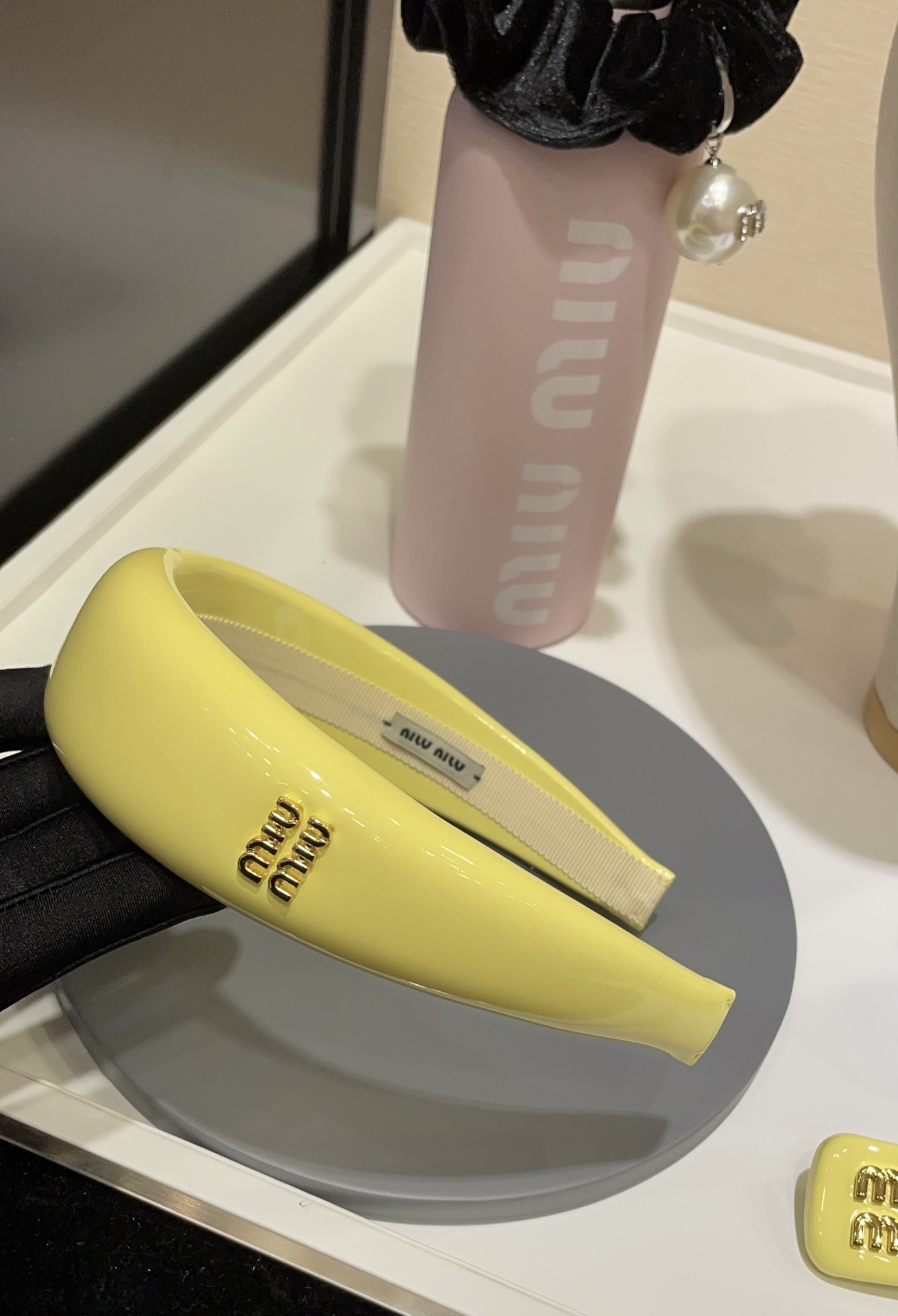 Miu Miu Butter Yellow Headband - Designer Hair Accessory