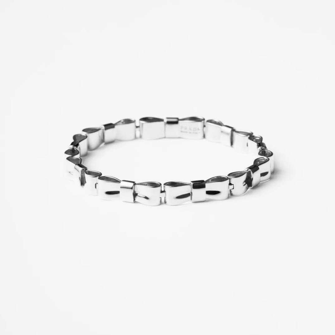 Prada Bow Bracelet – Premium Quality Silver Finish