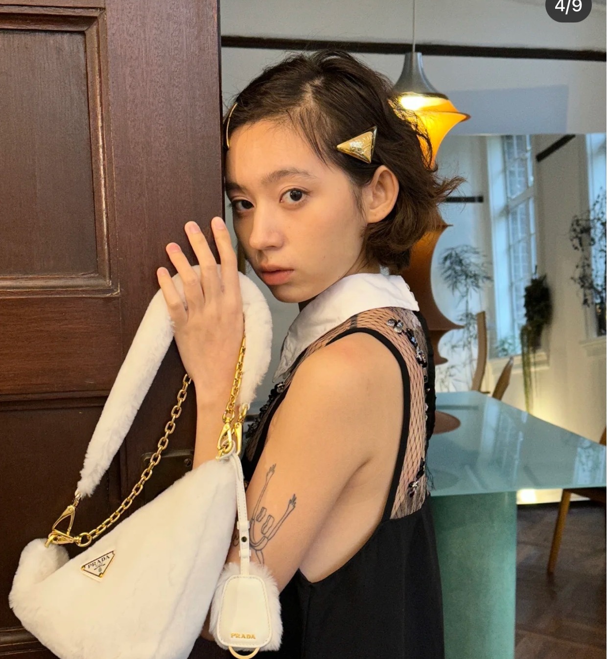 Premium Gold Triangle Hair Clips - Designer Inspired