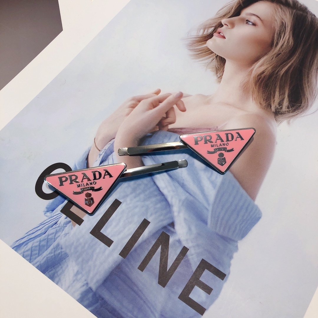 Prada Inspired Triangle Hair Clips - Premium Quality