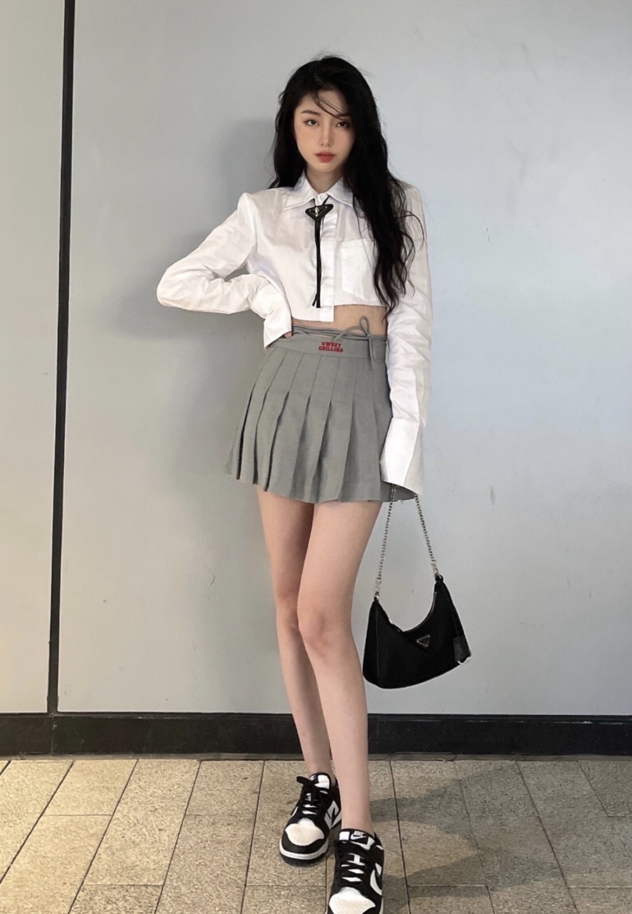 modern Prada Black Leather Bolo Tie – Prada Black Leather Bolo Tie