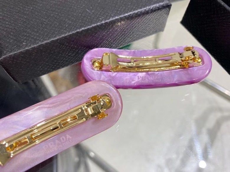 designer accessory Prada Lavender Crystal Hair Clip - Prada Lavender