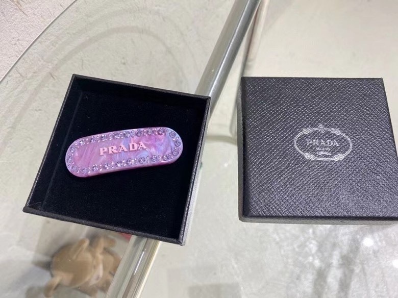 Prada Premium Hair Clip - Lavender Elegance