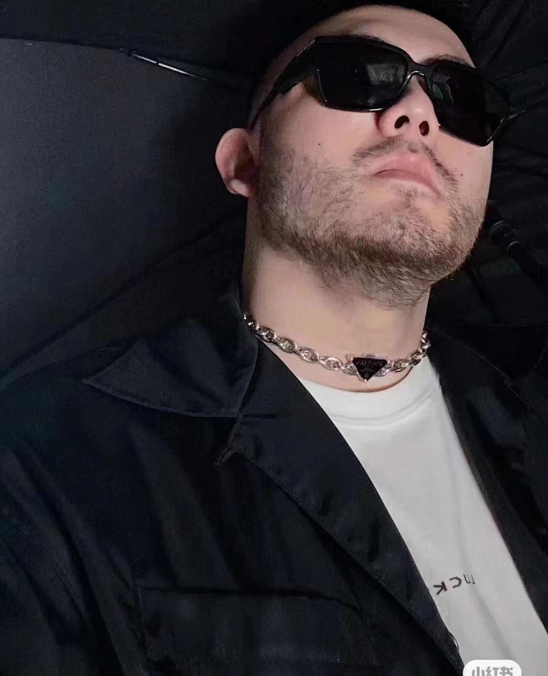 Prada Silver Chain Necklace 2238 – Prada Silver Chain Necklace Black