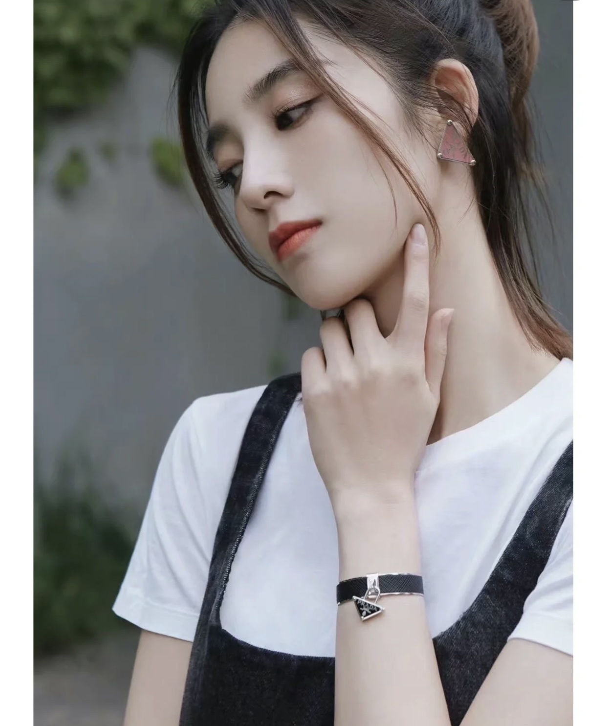 Prada Premium Black Enamel Bracelet – Iconic Style