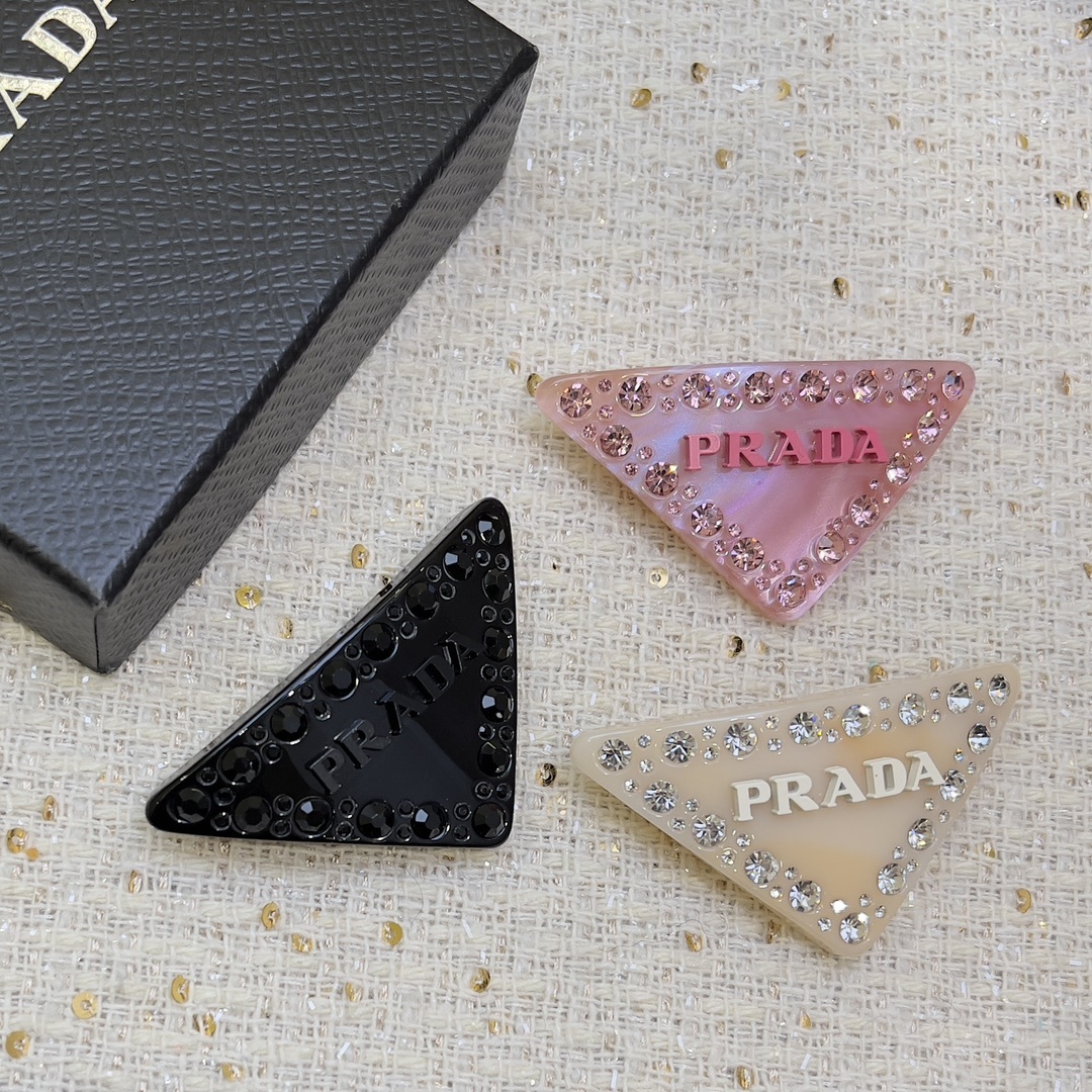 Prada Inspired Premium Hair Clips - Designer Style