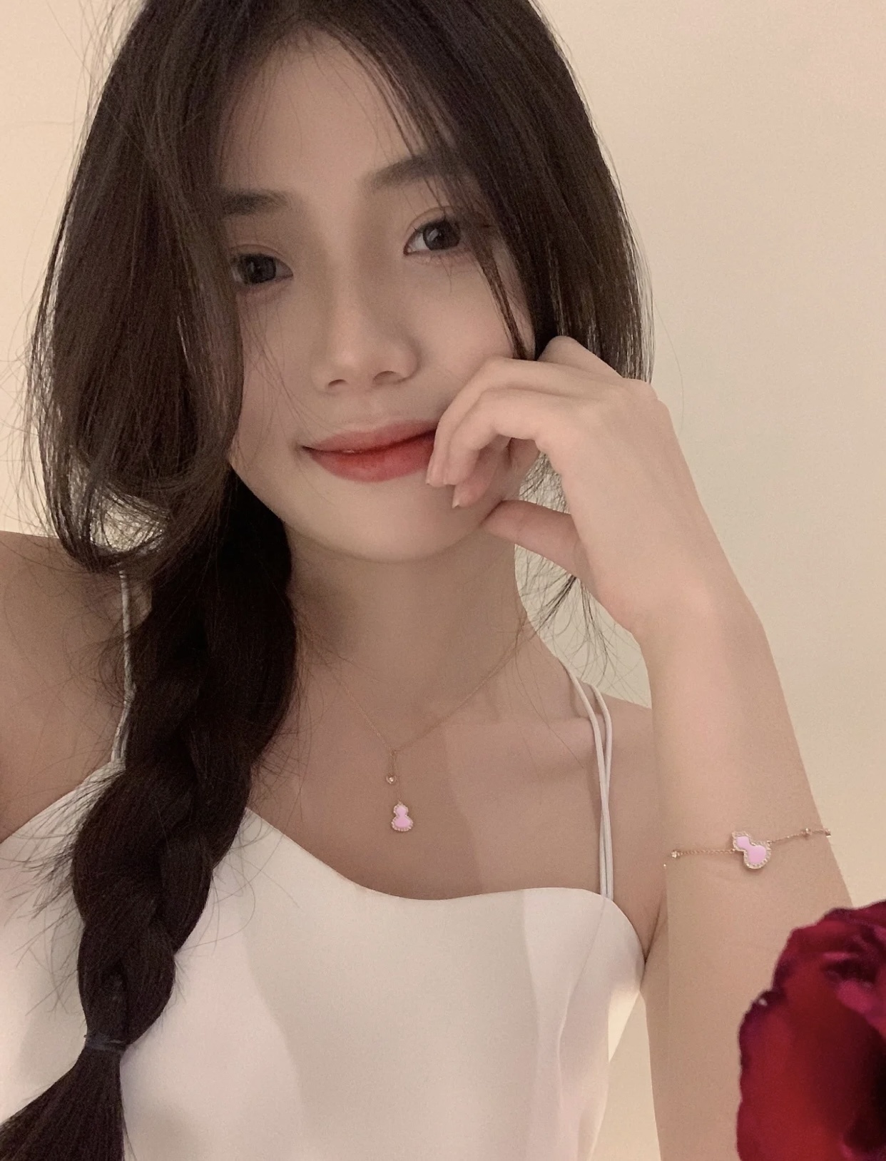 Premium Rose Quartz Wulu Bracelet – Qeelin Inspired