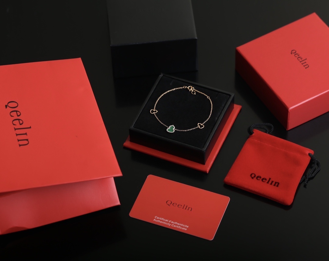 Qeelin Green Wulu Gold Bracelet – Qeelin Lucky Green Wulu Gold