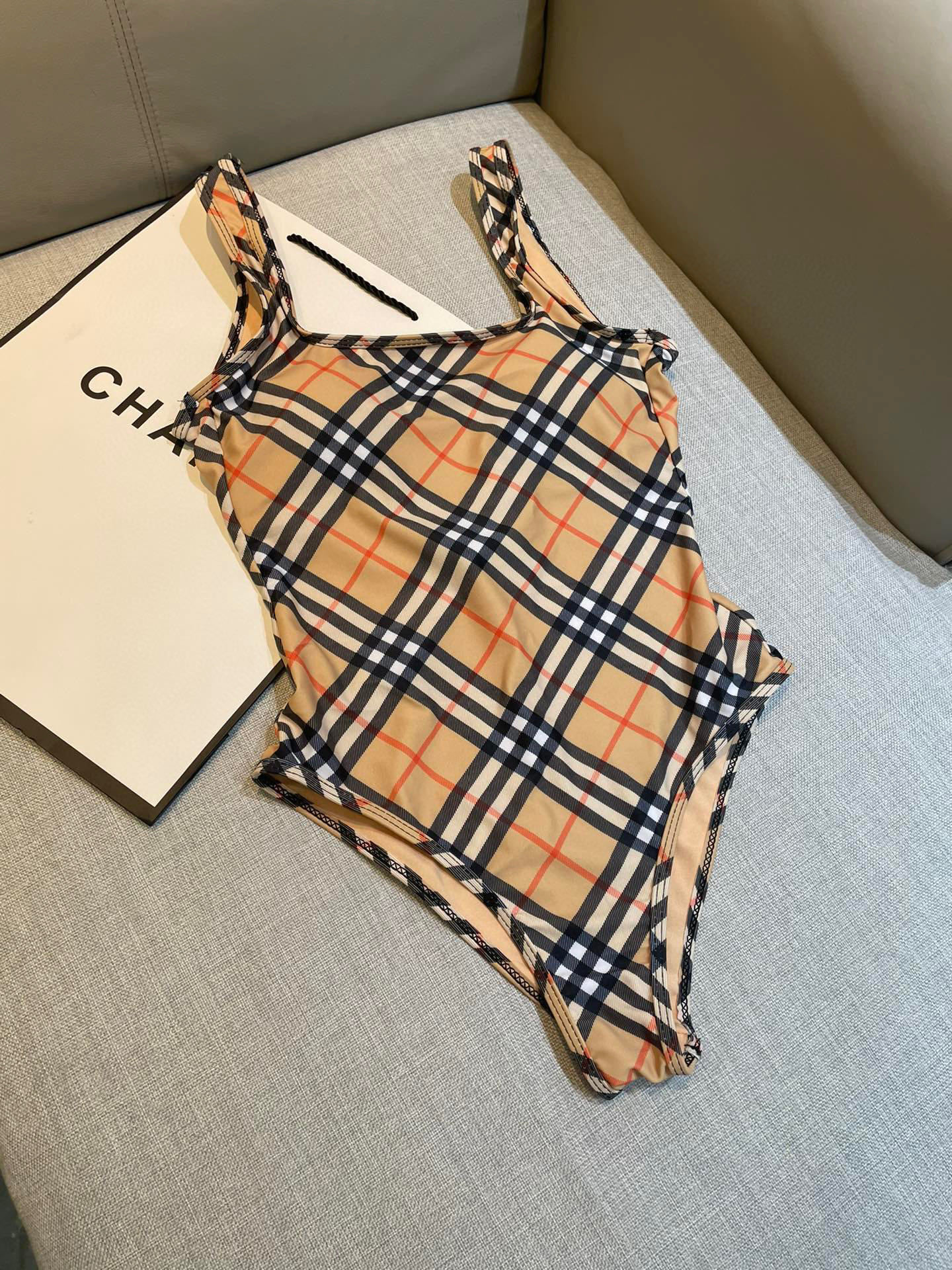 Plaid One-Piece Swimsuit – Premium Bikini Quality