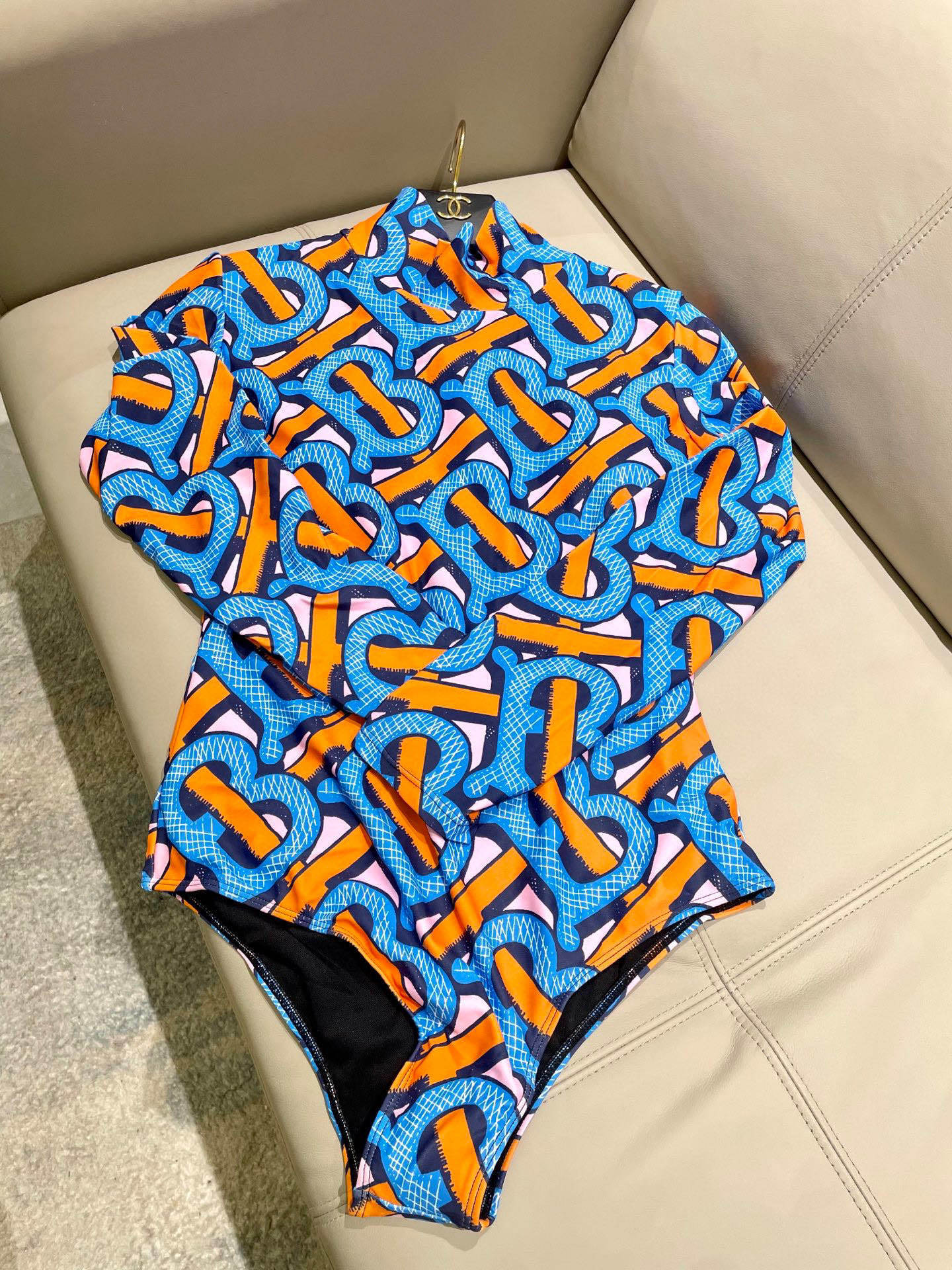 Burberry Inspired Premium Long Sleeve Swimsuit