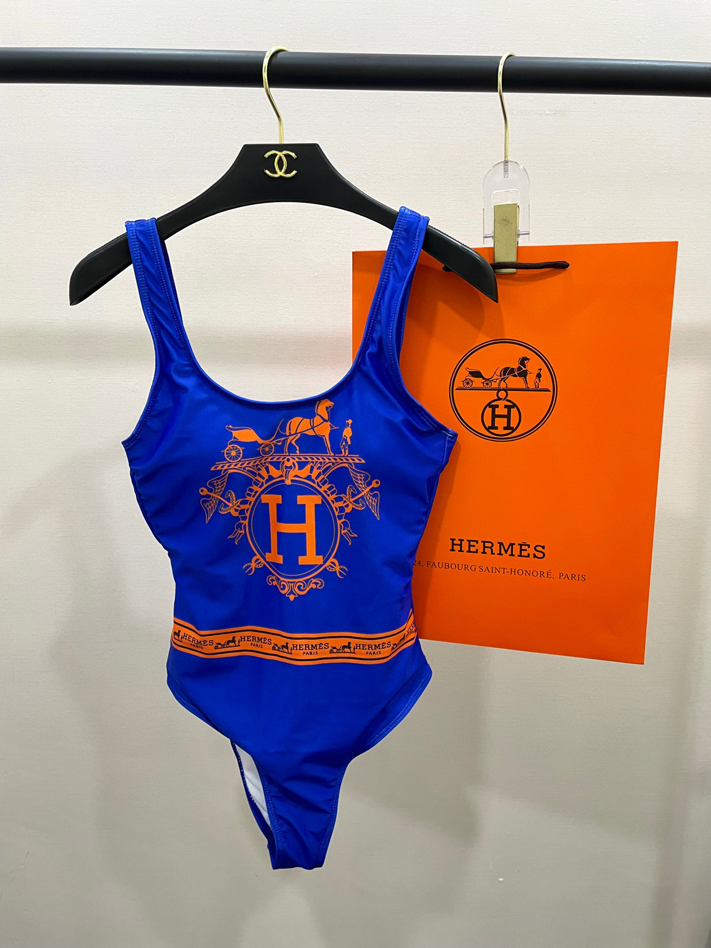 Hermes Inspired Blue Premium Bikini