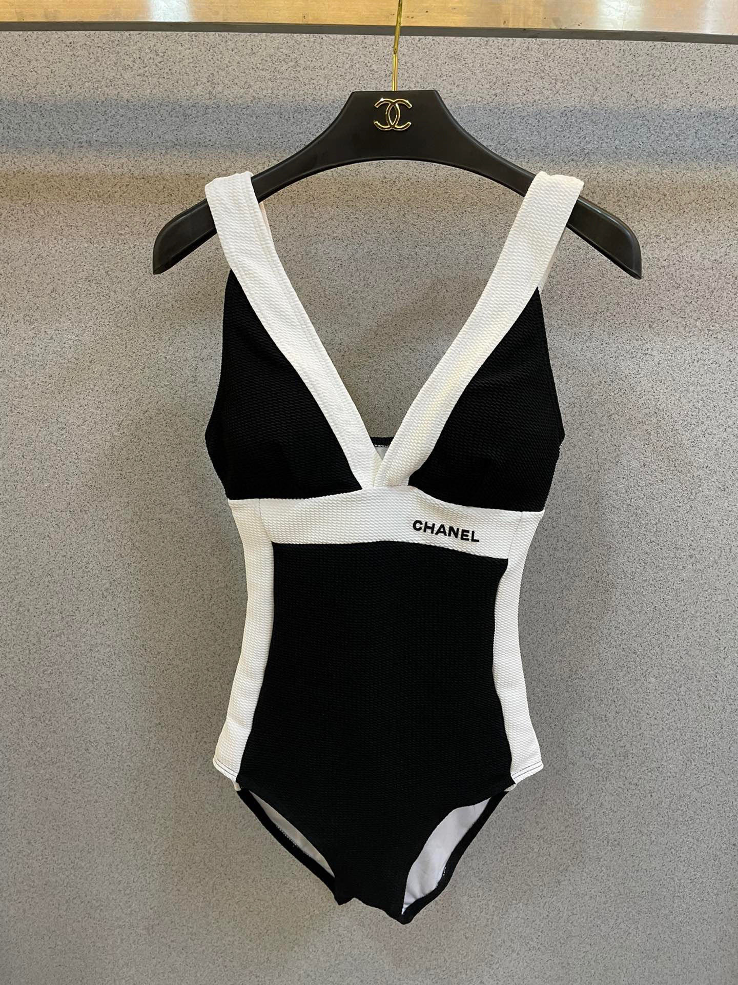 Chanel Inspired Black and White Premium Bikini