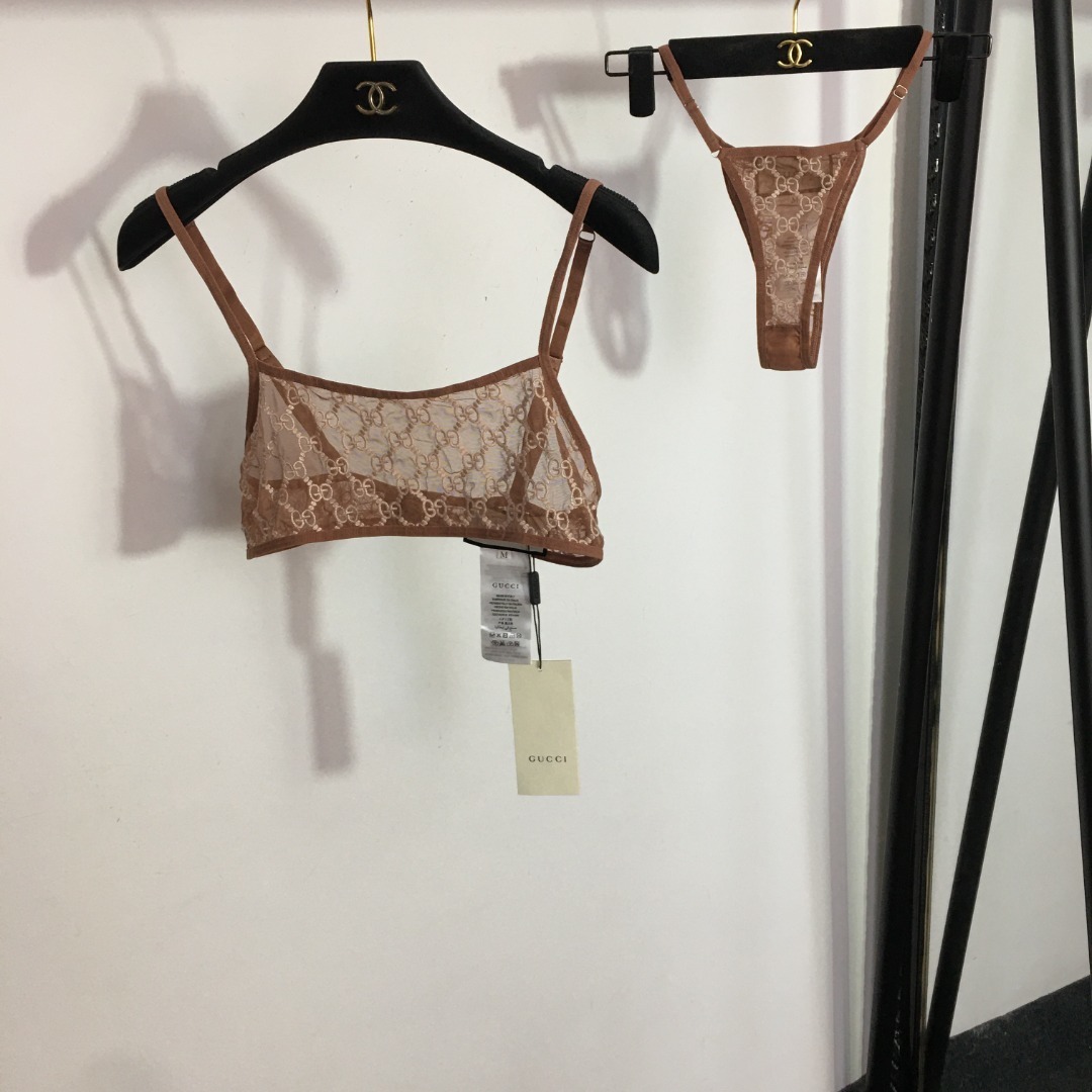 Gucci Premium Lace Bikini Set – Designer Lingerie