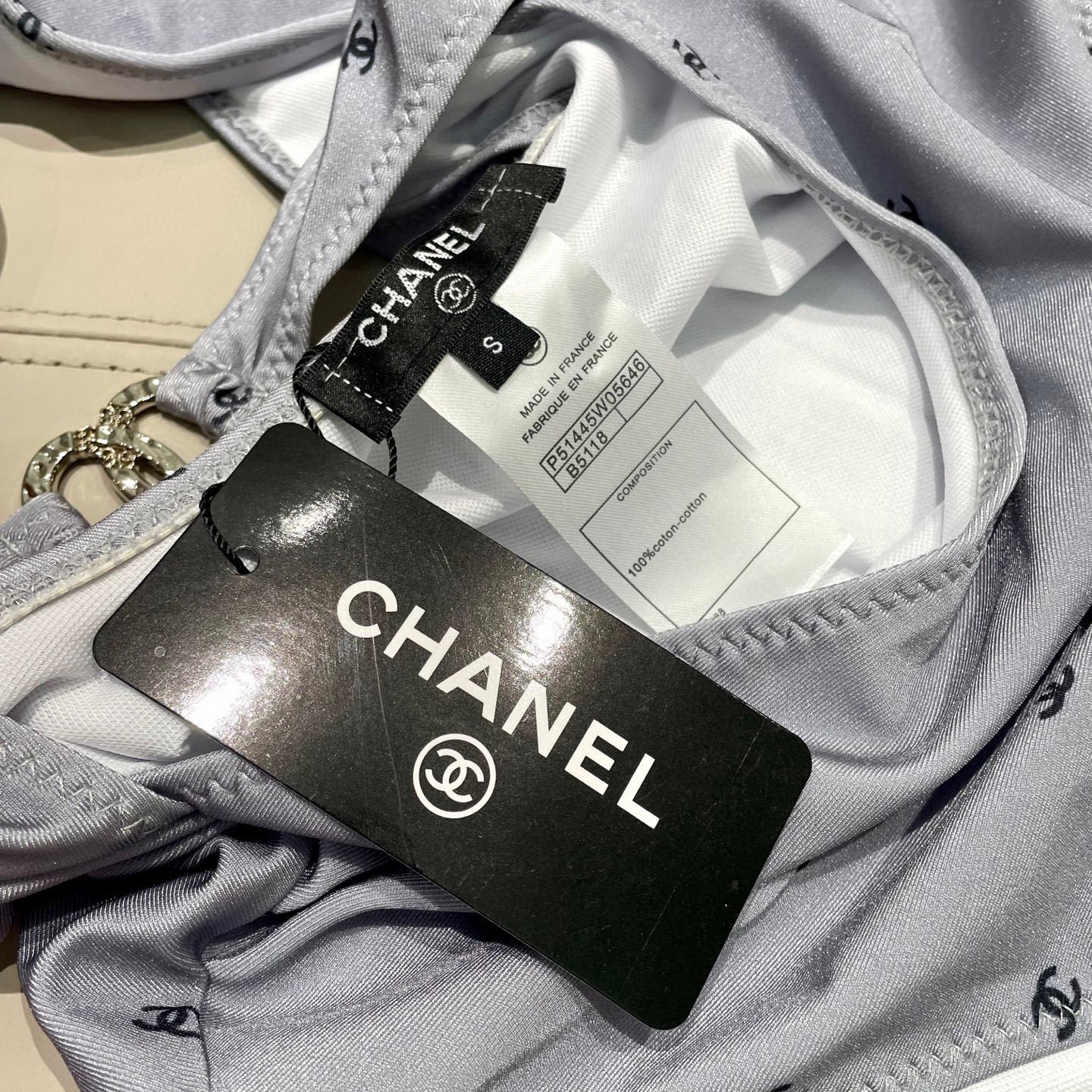 Chanel Inspired One-Piece Swimsuit – Premium Quality