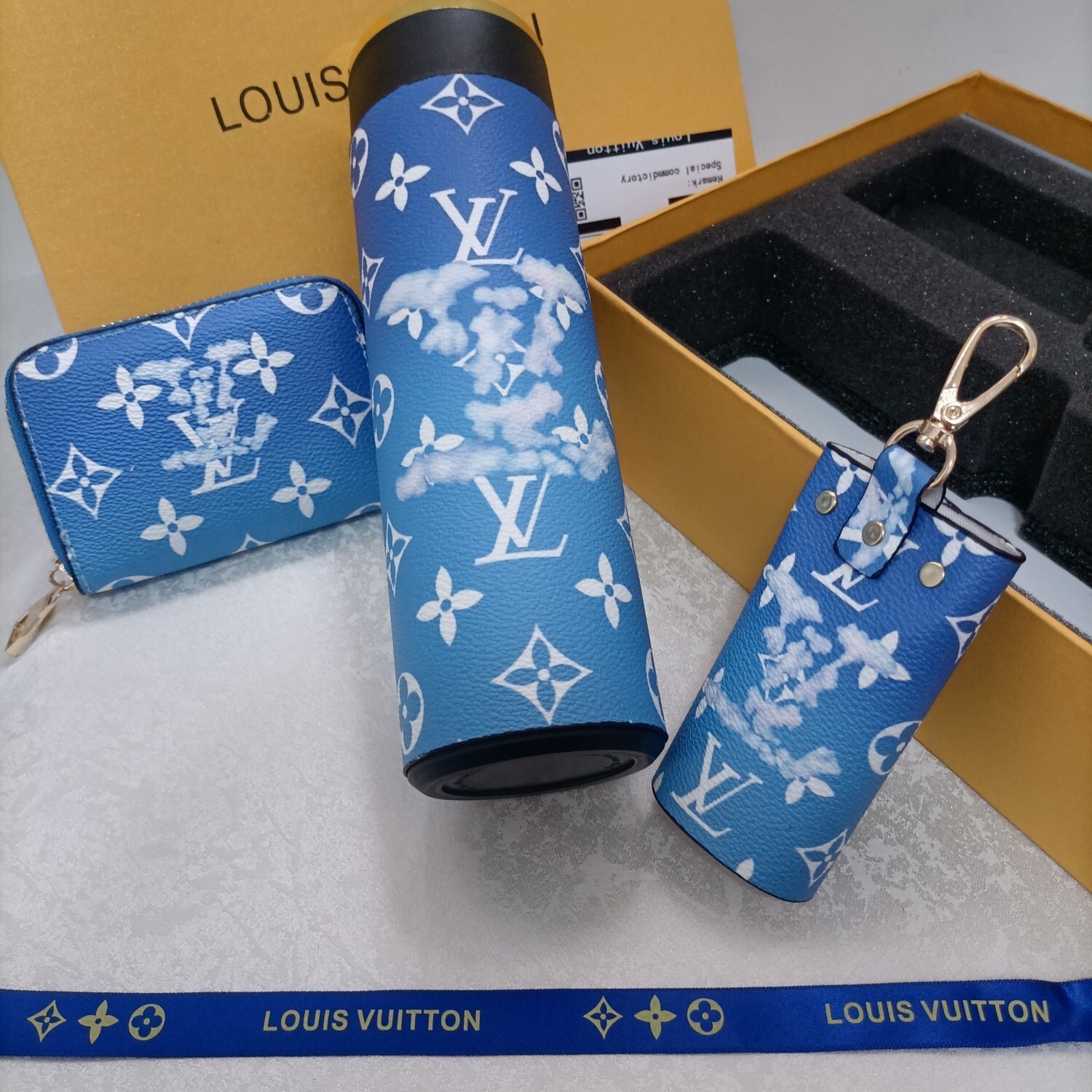 set Louis Vuitton Blue Cloud Thermos – Louis Vuitton Blue Cloud