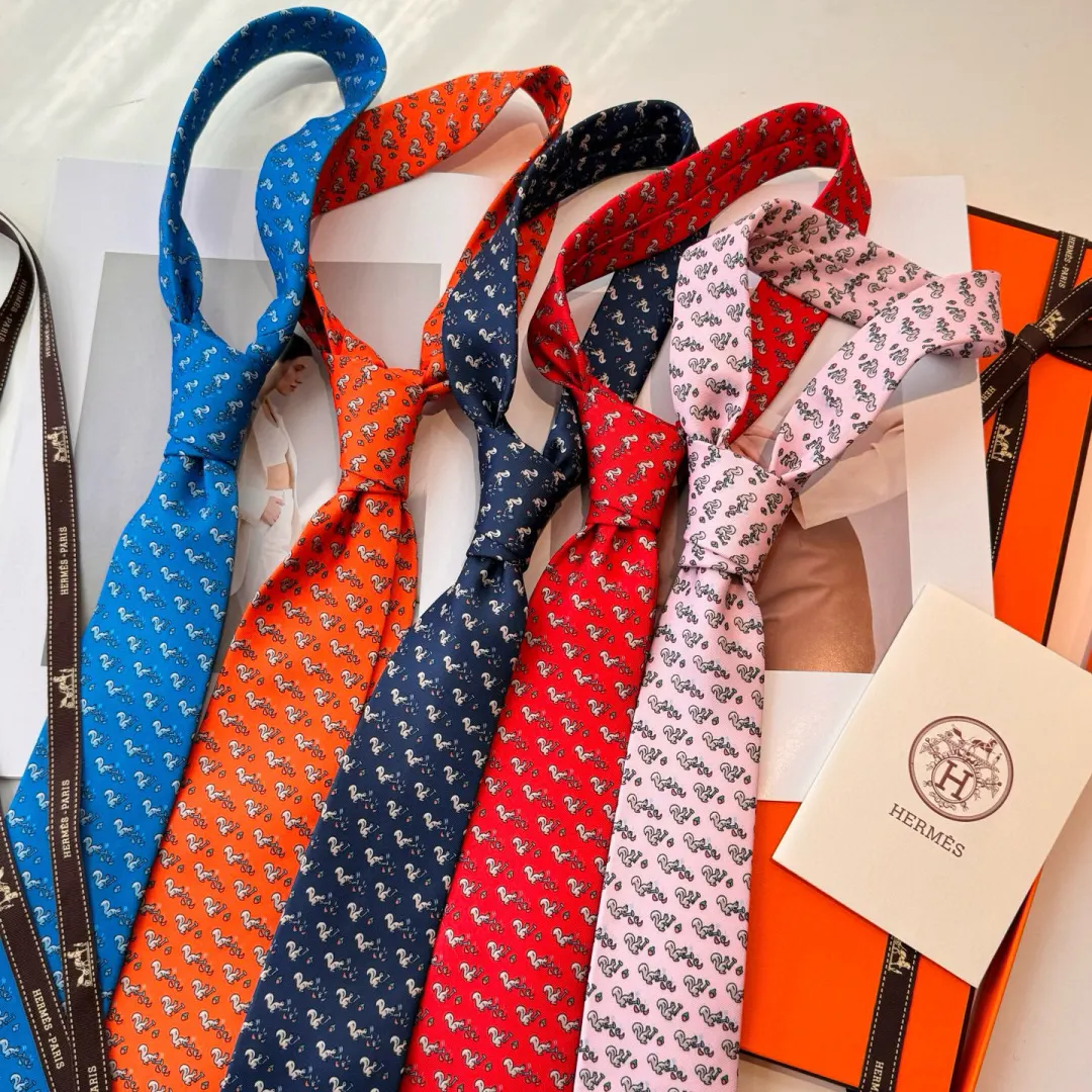 Hermès Whimsical Horses Silk Tie - Designer Neckwear