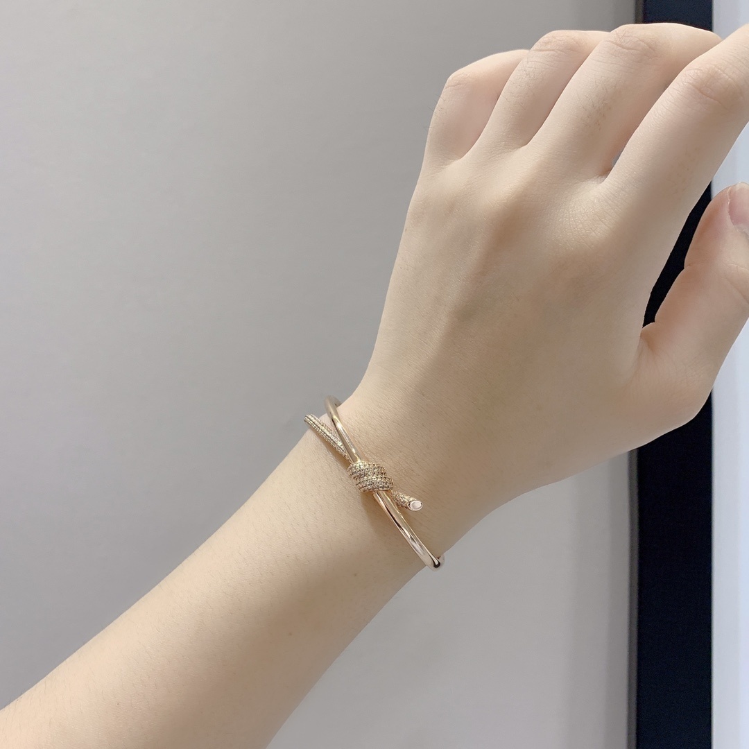 Tiffany Knot Double Row Bracelet – Premium Quality