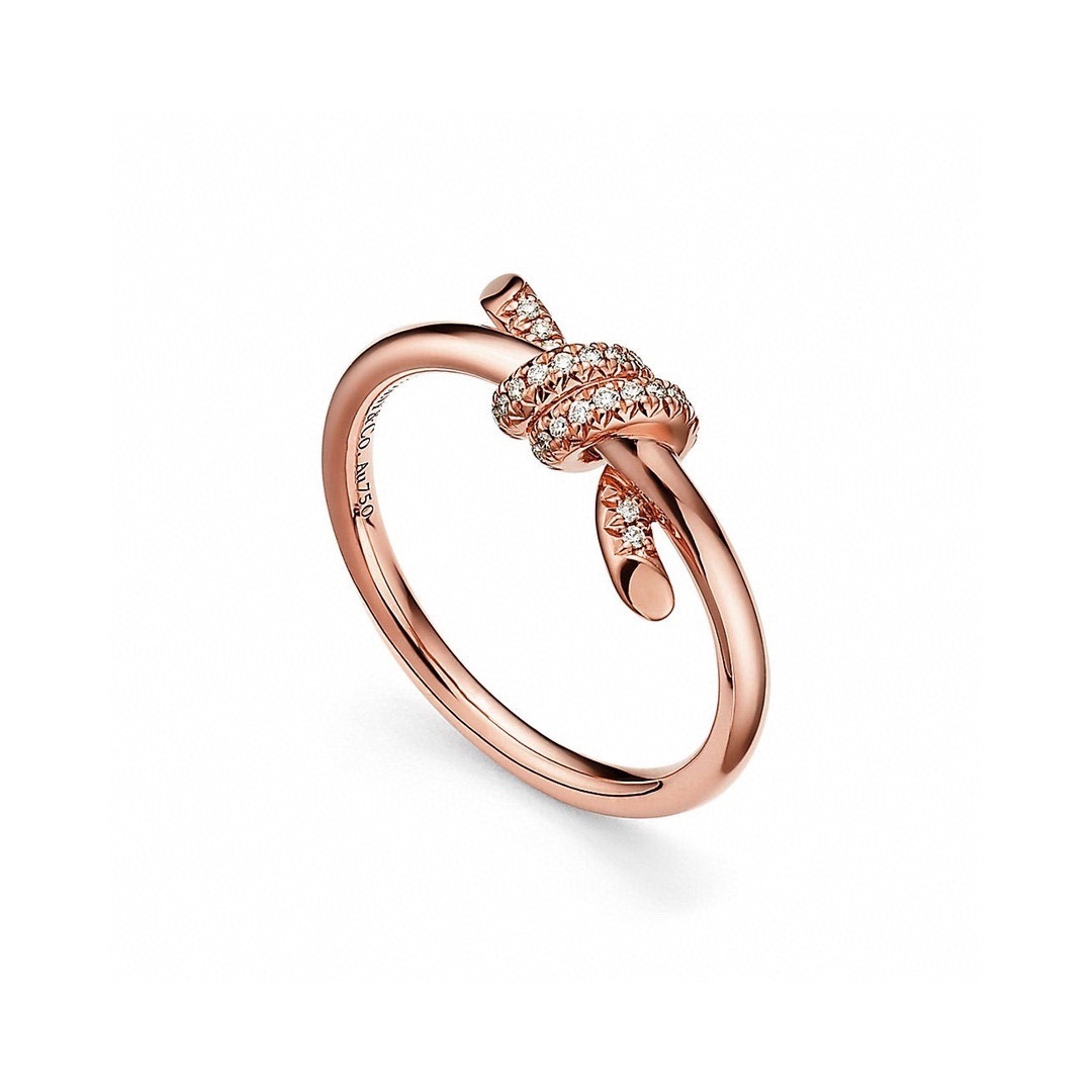 Tiffany Knot Ring Rose Gold – Tiffany Knot Ring – 18k Rose Gold &