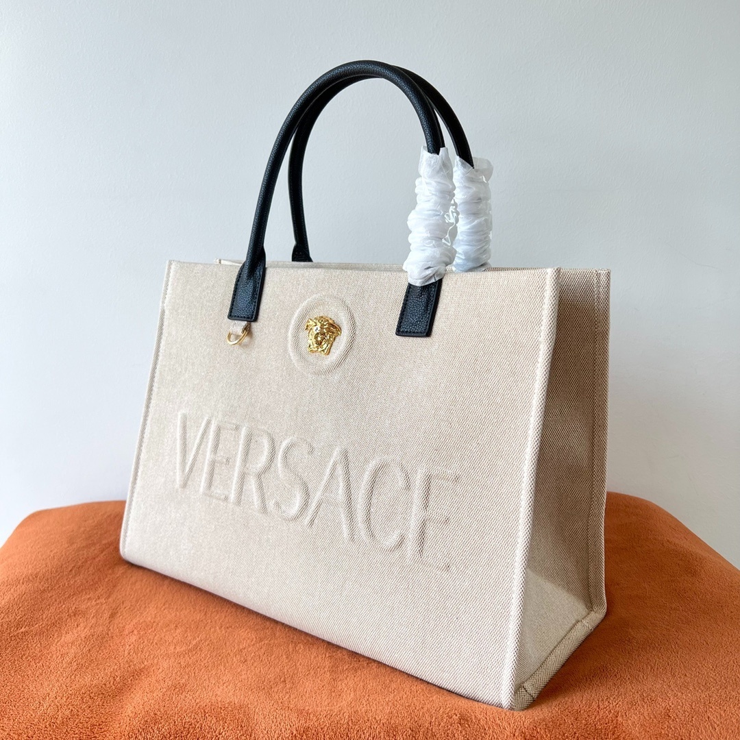 Versace canvas tote bag