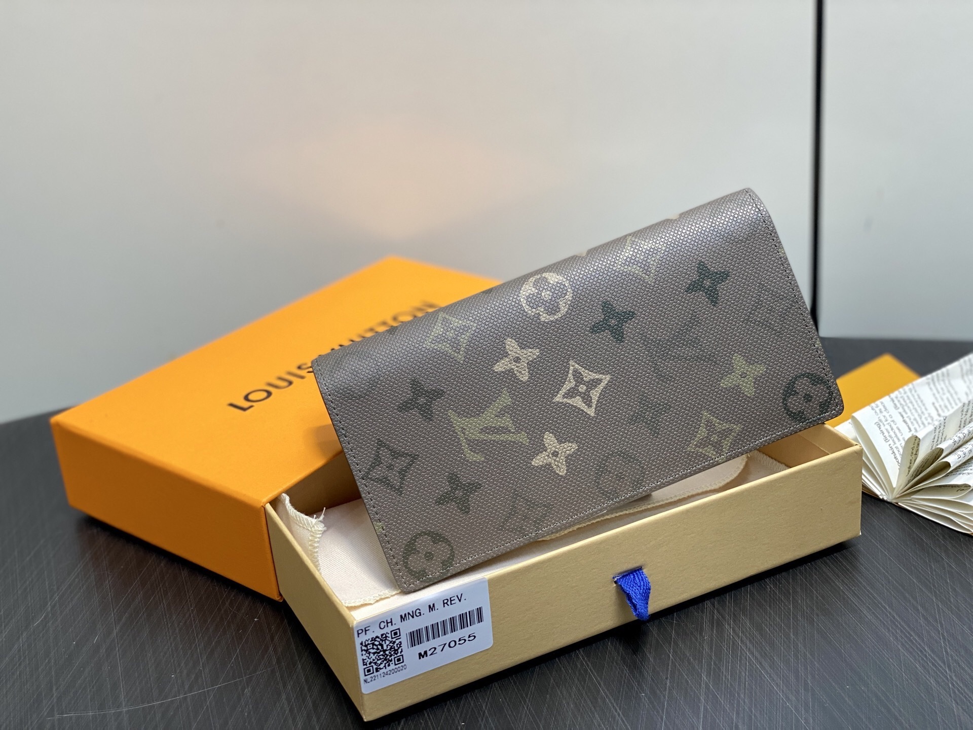 monogram reveal Louis Vuitton Taupe Wallet - Louis Vuitton Taupe