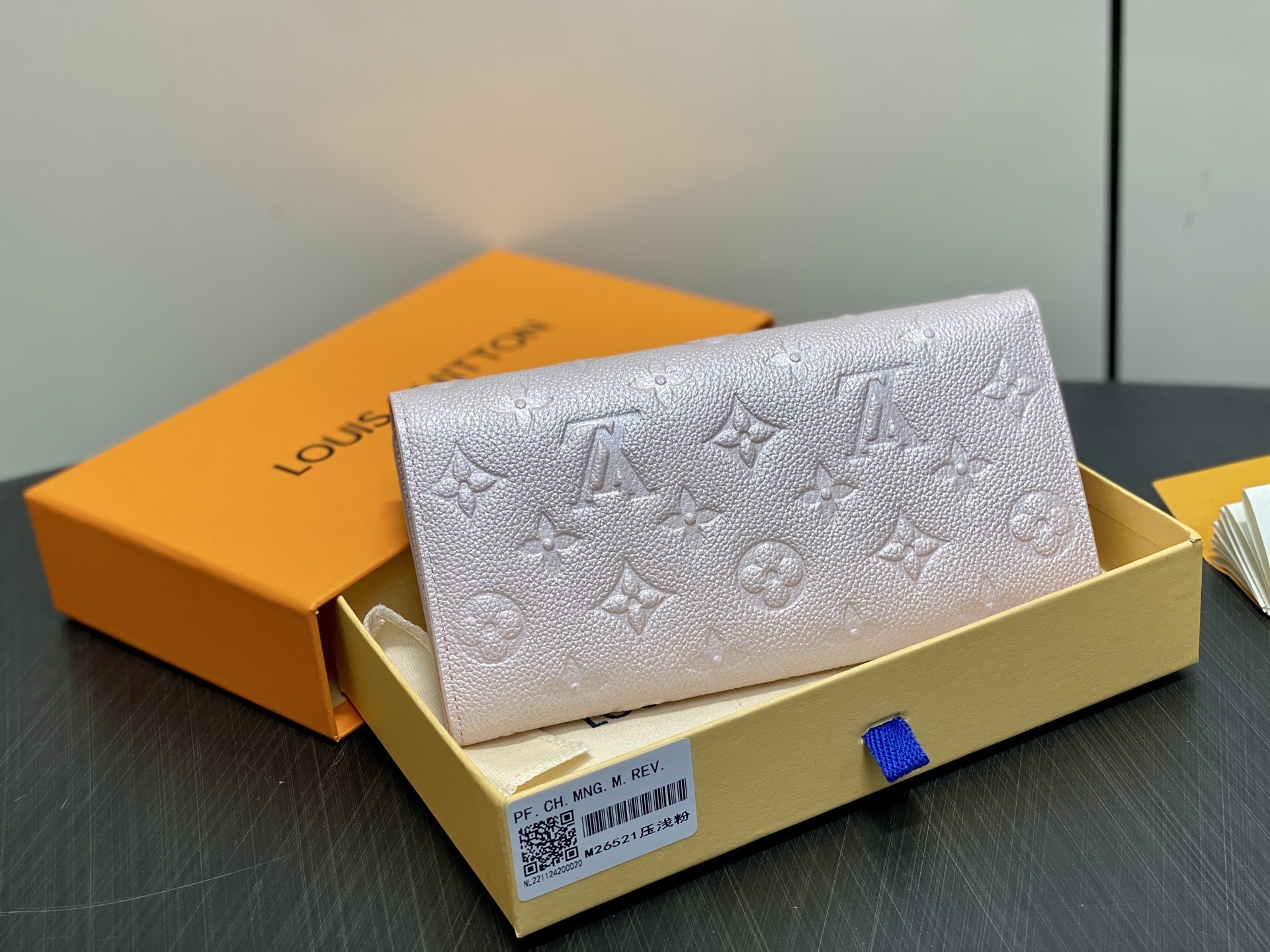LV Pale Pink Wallet - LV Monogram Empreinte Pale Pink Wallet