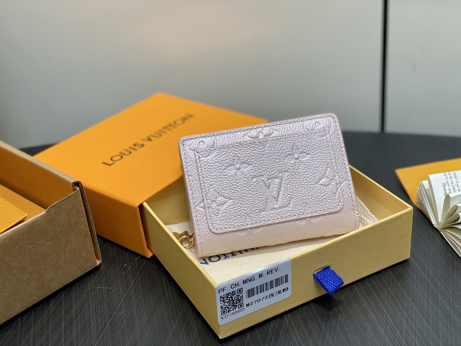 leather LV Pale Pink Empreinte Wallet - LV Pale Pink Empreinte Leather