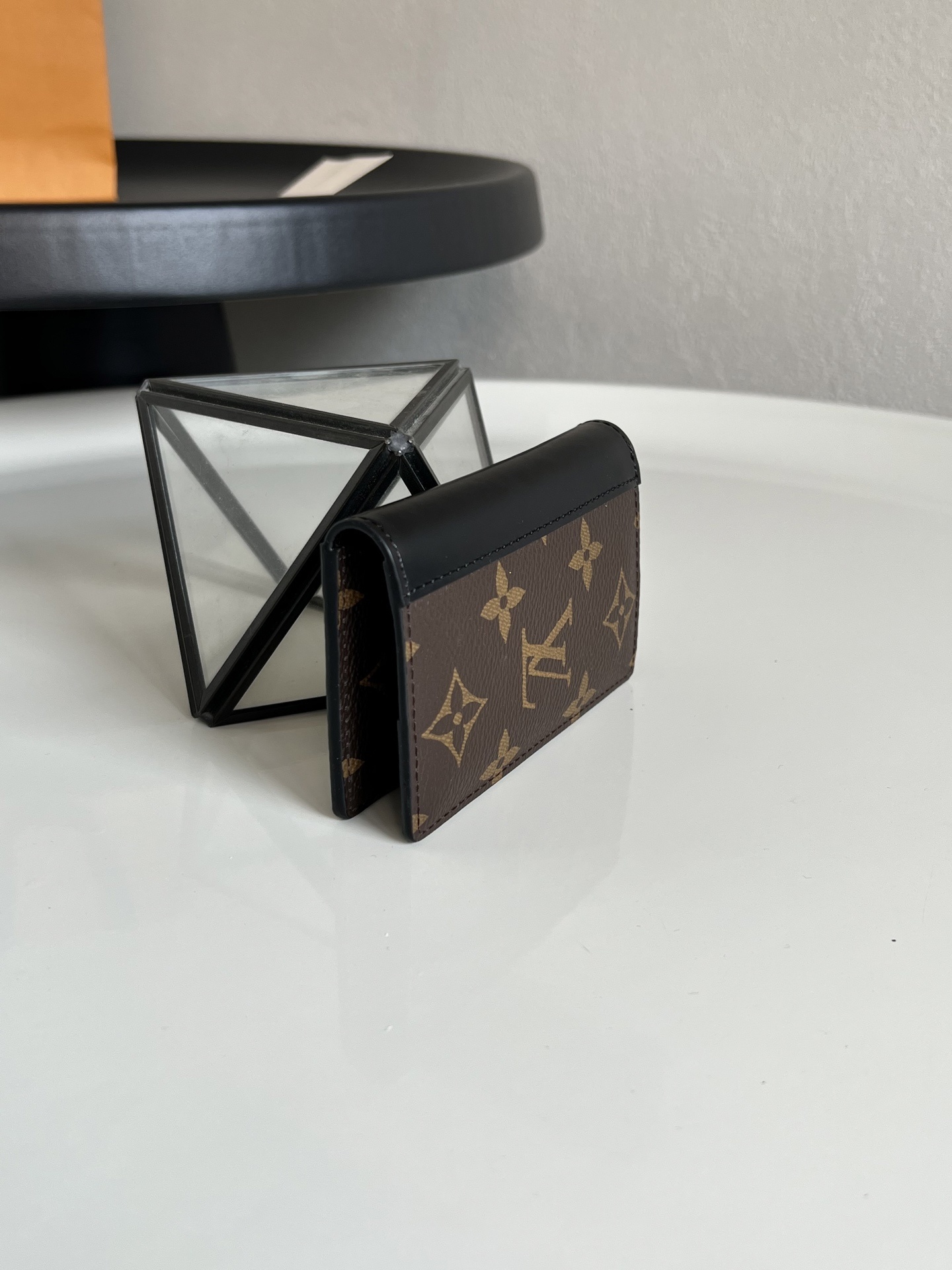 Louis Vuitton Brown Monogram Leather Card Holder