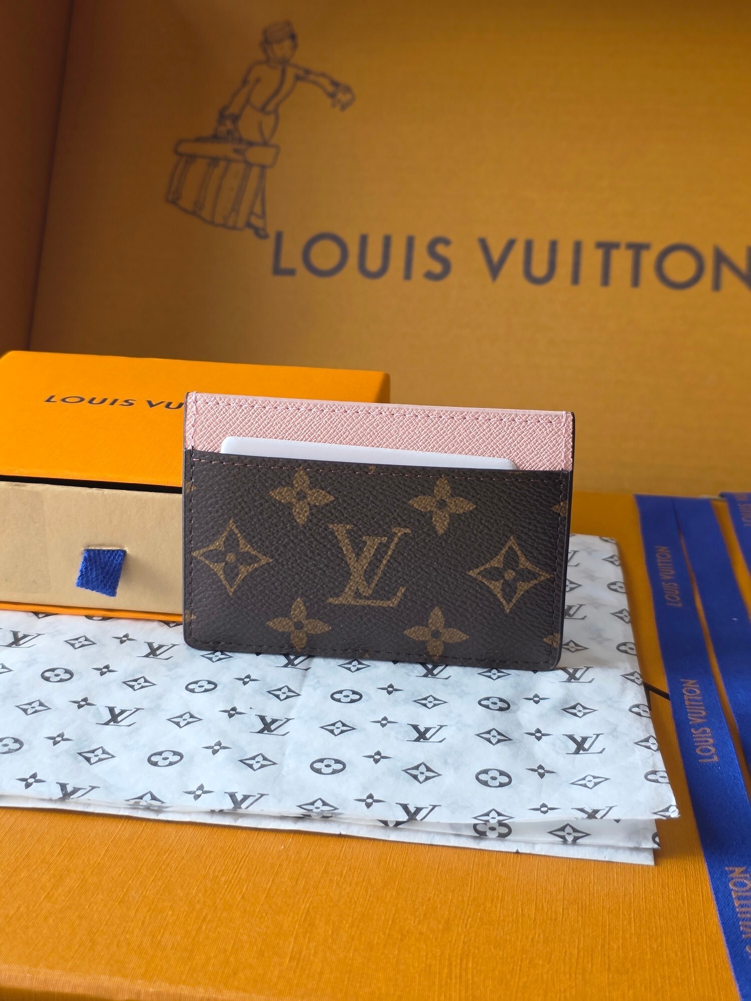 monogram lv Louis Vuitton Pink Card Holder - Louis Vuitton Monogram
