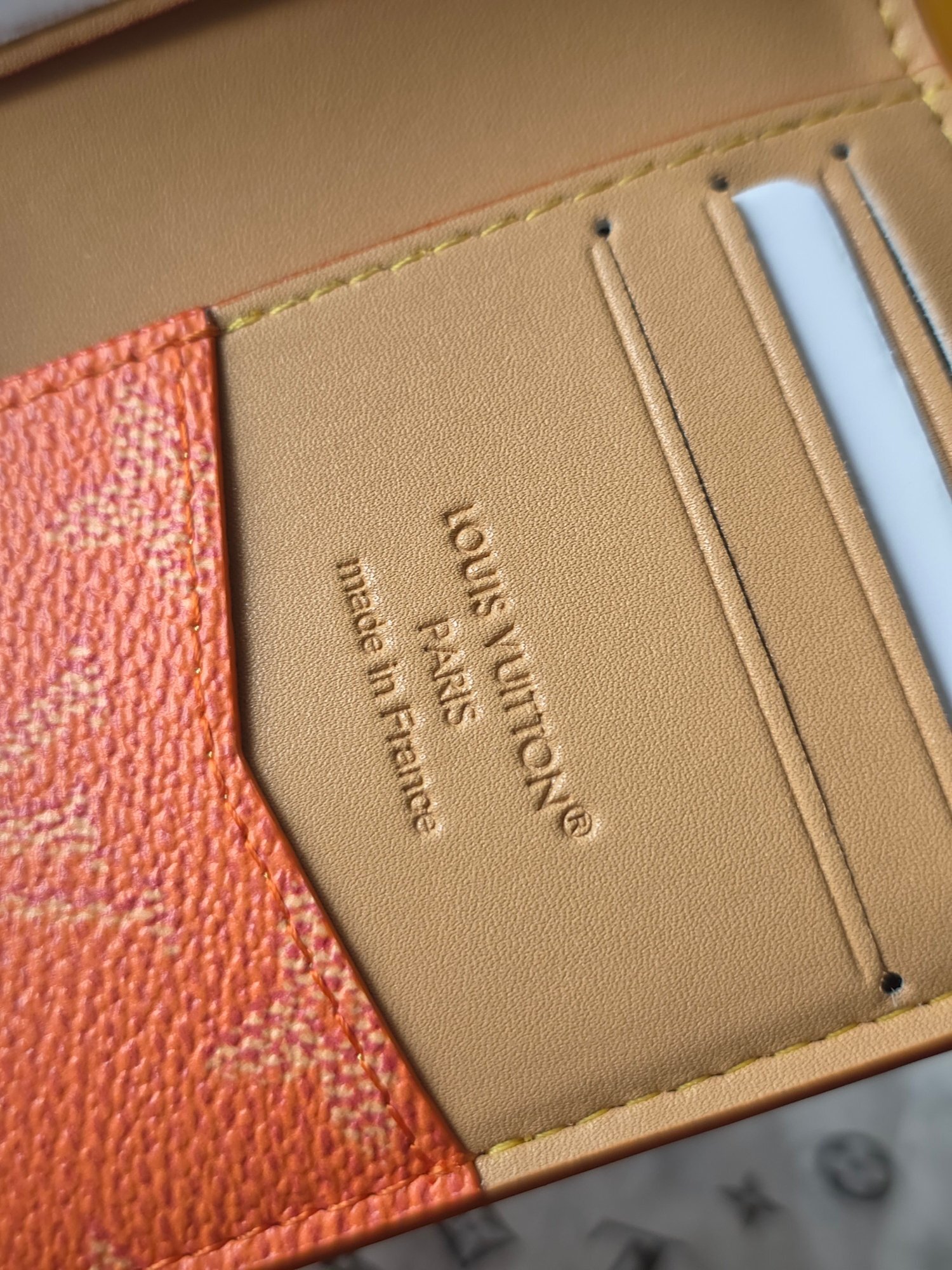 monogram Louis Vuitton Peach Card Case - Louis Vuitton Peach Monogram