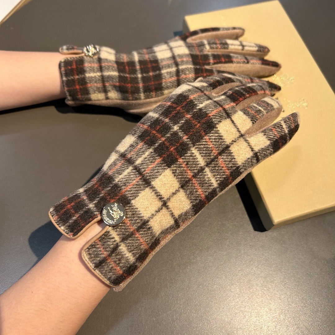 Burberry Plaid Wool Gloves designer – Burberry Plaid Wool Gloves