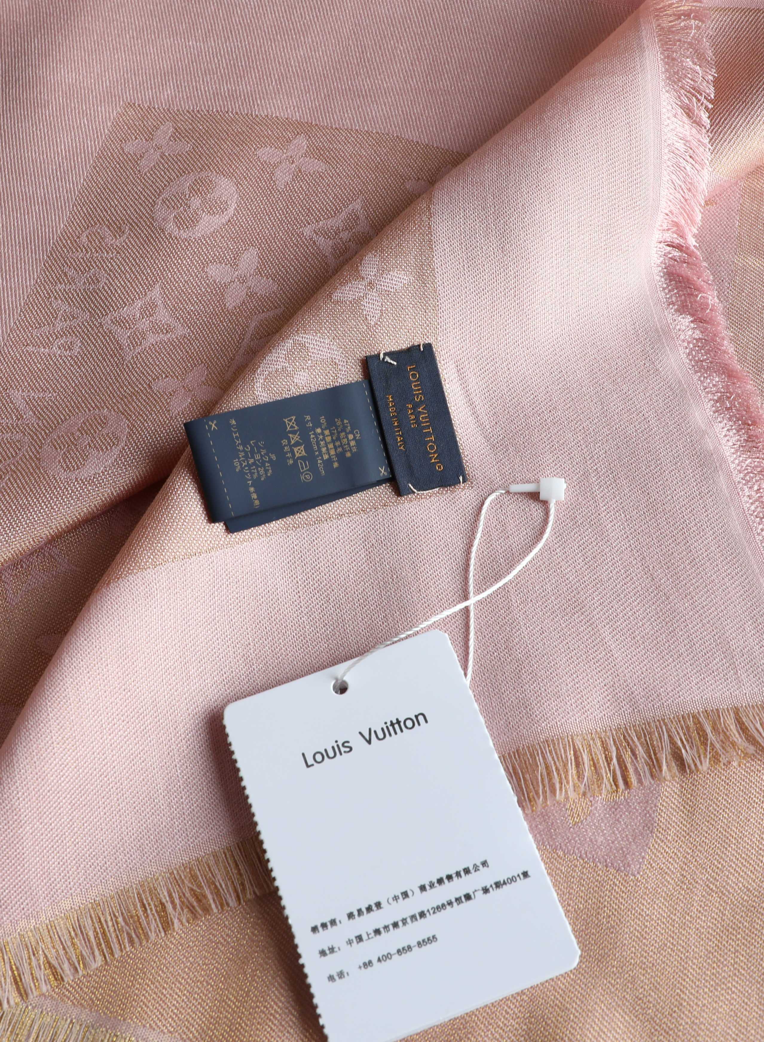 silk Louis Vuitton Rose Monogram Shawl – Louis Vuitton Rose Monogram