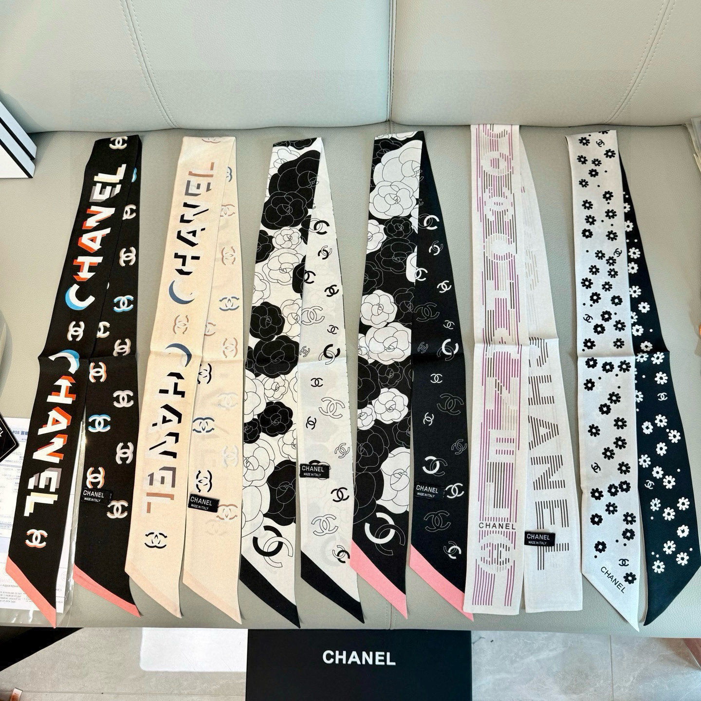 Chanel Floral Silk Scarf – Chanel Floral Print Silk Scarf Set