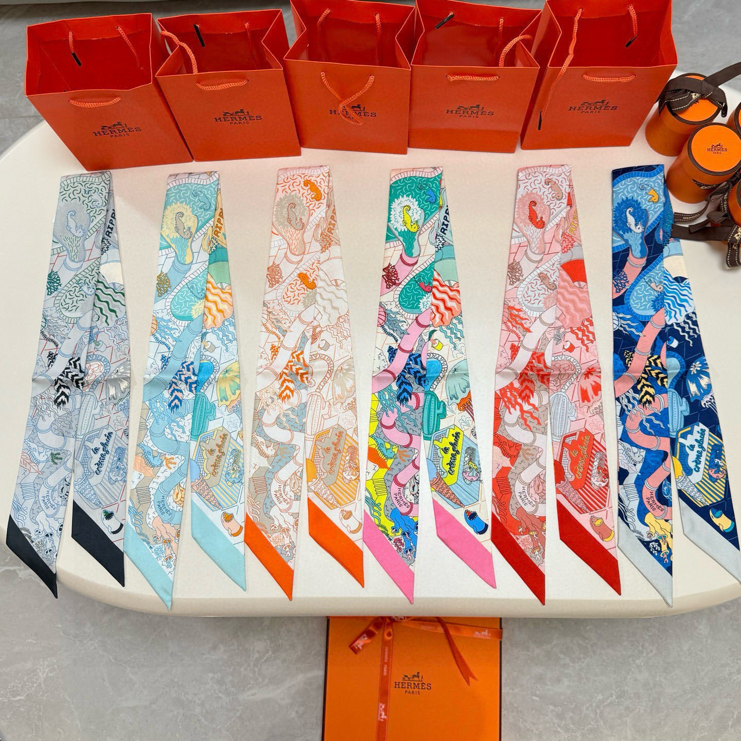 Hermès Equateur Twilly Set – Hermès ‘Sous l’Équateur’ Twilly Set