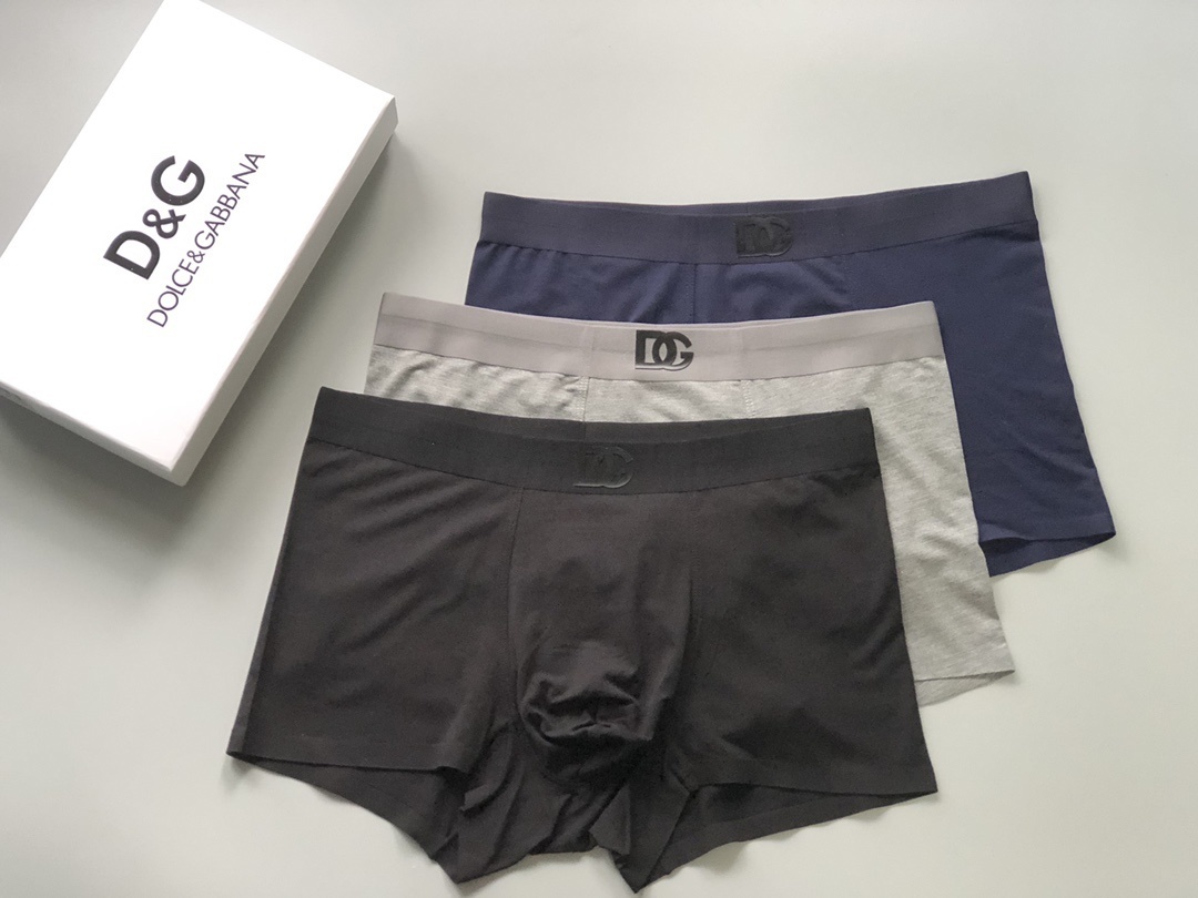 D&G Boxers Set Navy Grey Black