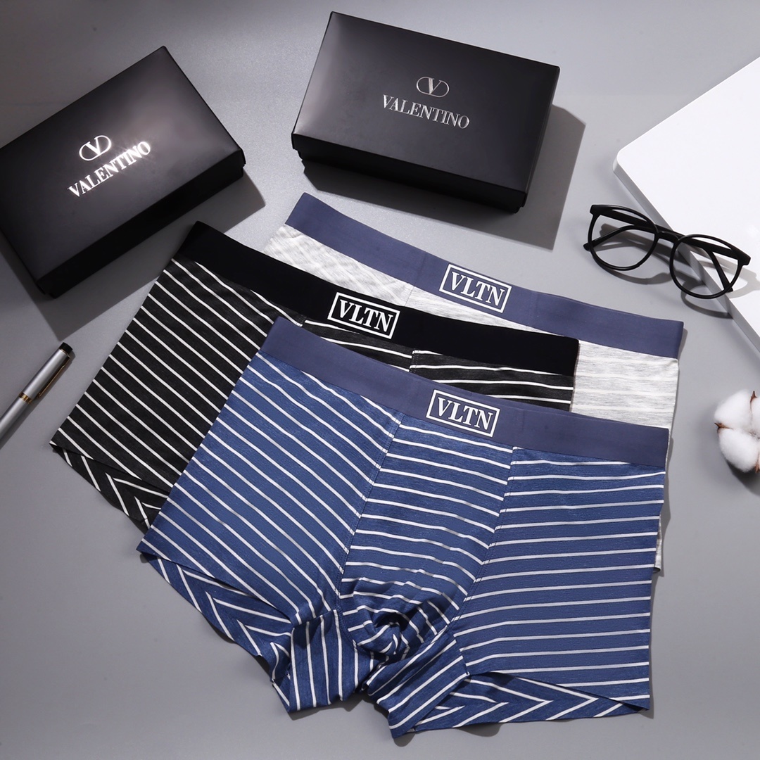Valentino VLTN Striped Boxer Briefs